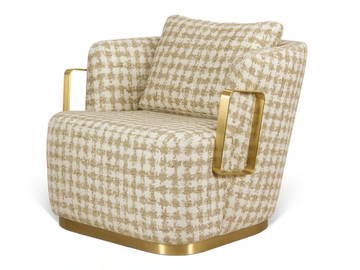 DOM - Fabric armchair with armrests by JOSÉ LEITE DE CASTRO - view 2